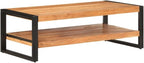 Coffee Table 47.2"x23.6"x15.7" Solid Acacia Wood, Side Table, Center Table - Image 6