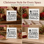 Christmas Decorations May You Never Be Too Grown Up Santa sleigh Wood Sign - Image 6