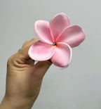 10 pcs Pink Hawaiian Plumeria Flowers Artificial -1.5inch Stems - Image 4
