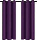 Yakamok Room Darkening Curtains 42x72 inch Length Purple-Living Room | 2 panels by Yakamok