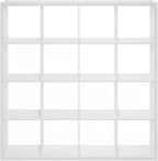 Furinno Cubicle Book Shelf, 16-Cube Bookshelf, Extra Thick Frame Reversible - Image 10