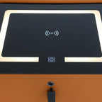 Smart Nightstand with Charging Station, Adjustable LED, USB Ports, Fingerprint - Image 6