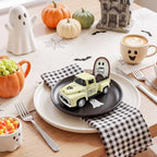 Halloween Coffee Table Decor Coffee Ghost Vintage Metal Truck, Cream - Image 7