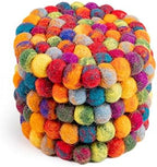 Round Felt Ball Coasters - Wool Table Coasters - Felt Coaster Pads, Absorbent Trivet for Drinks - Heat Resistant, Thick & Durable Hand Felted in Nepal by Woolygon- Multi-Color - Set of 5 - Image 3