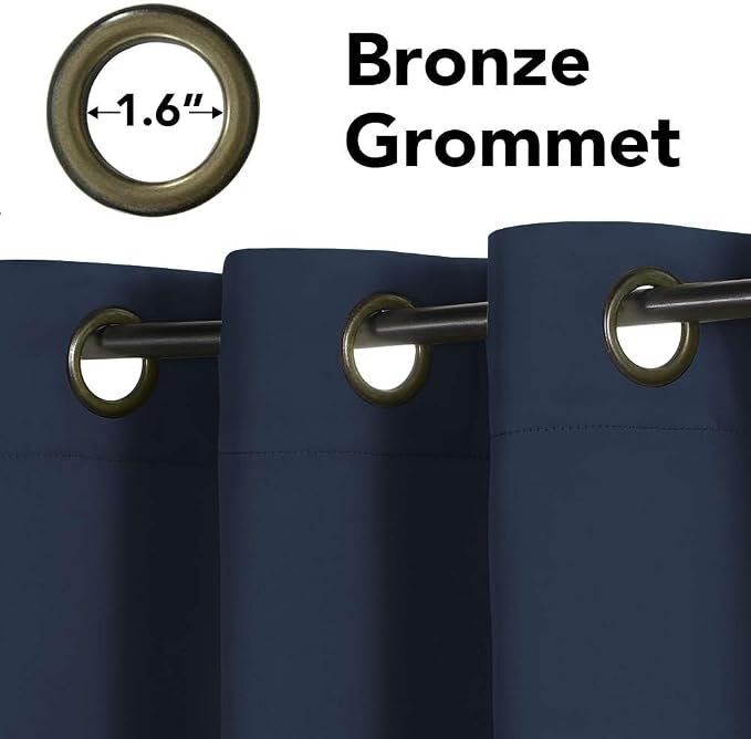 H.VERSAILTEX Ultimate Blackout Solid Grommet Thermal Insulated Curtain - Image 5