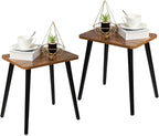 FORAOFUR End Table Set of 2, Modern Wooden Side Table by FORAOFUR