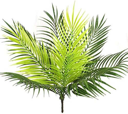 CATTREE Artificial Plants, Fake Tropical Palm Plastic Shrubs Fern Leaves Grass Coconut Tree Faux Bushes Indoor Outdoor Home Garden Verandah Office Table Centerpieces Arrangements DIY Decoration 1 Pack by CATTREE