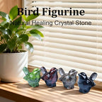 Natural Flame Stone Crystal Bird Figurine, Animal Home Decor - Image 5