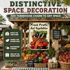 Vegetable Farmers Market Wall Decor Farm Fresh Fruits And Vegetables Metal Tin Sign Funny Retro Home Kitchen Garden Yard Restaurant Decoration 12x8 Inch - Image 5
