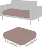 Fuloon Faux Leather Couch Cushion Slipcover, Waterproof Stretch Covers - Image 3
