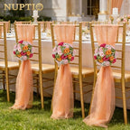 NUPTIO Flower Ball Centerpieces for Tables: Hot Pink & Orange & Pink Rose - Image 5