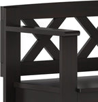 SIMPLIHOME Amherst Entryway Storage Bench - Image 6