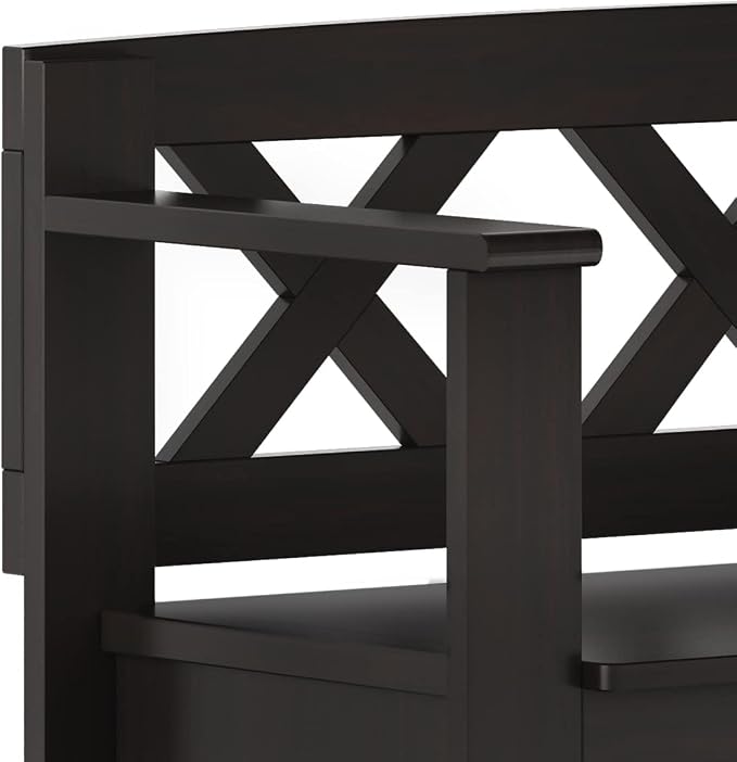 SIMPLIHOME Amherst Entryway Storage Bench - Image 6