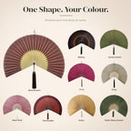 ChumDecor Bamboo Fan Wall Decor, Japanese Wall Fan, Red Brown 40 in - Image 7