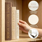 Aesthetic Decorative Books, Set of 3 Fake Book Boxes with Storage Space - Image 5