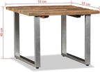 Coffee Table Solid Reclaimed Wood 21.7"x21.7"x15.7", Center Table, Side Table - Image 2
