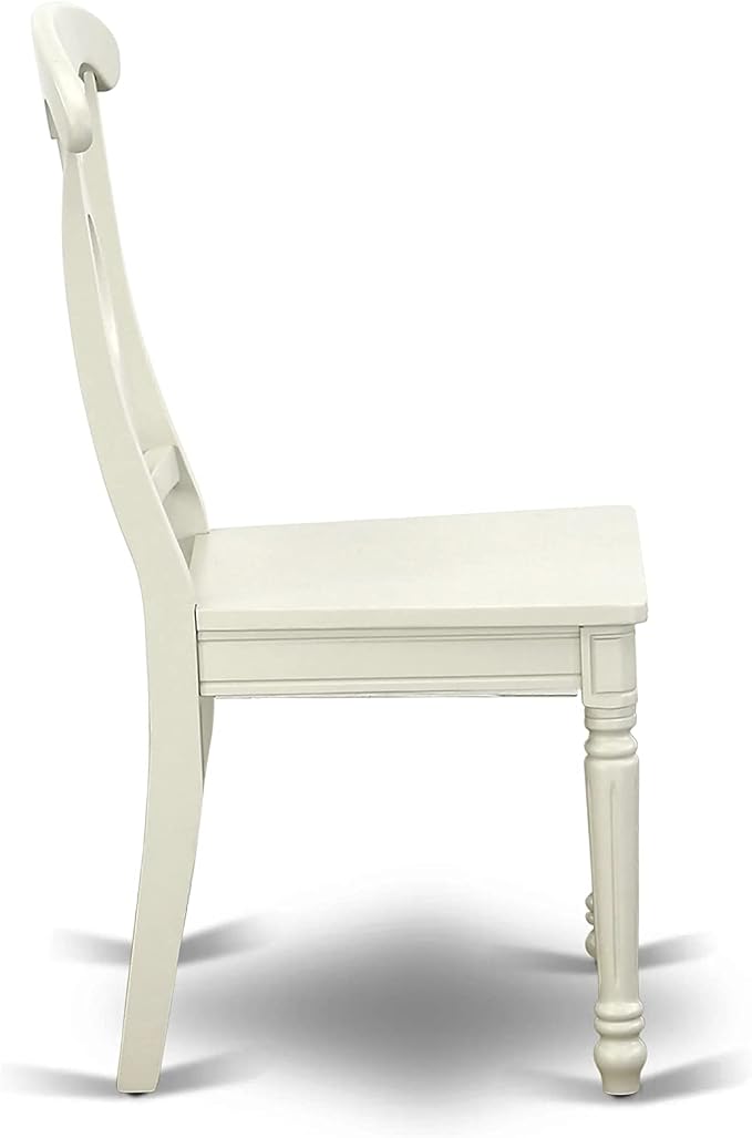East West Furniture KEC-LWH-W Kenley Dinette Chairs - Image 6
