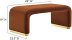Modway EEI-6735-BRA-RUS Koda Performance Velvet Waterfall Ottoman, Brass Rust - Image 3