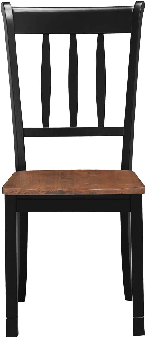 Giantex Wood Dining Chairs Set of 2, Armless Kitchen Chairs w/Solid Rubber Wood - Image 8