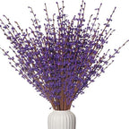 10Pcs Purple Jasmine Flowers Artificial Pussy Willow Branches for Vase by Wolpark