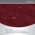 Easy-Going Reversible Couch Cover, Oversized Chair, Christmas Red/Ivory | - Image 4