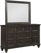 New Classic Furniture Sevilla 6-Piece Wood King Bedroom Set in Walnut - Image 8