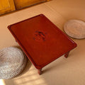 Square Folding Coffee Table, Solid Wood Low Dining Table by Unknown
