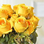 Artificial Rose Flowers 12 Heads 2 Bundles Silk Rose Bouquets, Burgundy - Image 7
