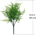 CATTREE Artificial Plants, Plastic Plants Bushes Fern Grass Shrubs Fake Leaves Wedding Home Garden Verandah Table Centerpieces Arrangements Christmas Party Decoration Planting Filler 4 Pcs - Image 5