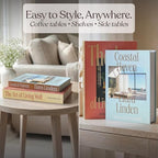 MESMOS Decorative Books for Shelves, Coffee Table Decor Faux Books for Decoration, Works as Hidden Storage Box, Magnetic Closure, Linen Texture, Packaged in another Aesthetic Fake Book (Home & Living) - Image 5