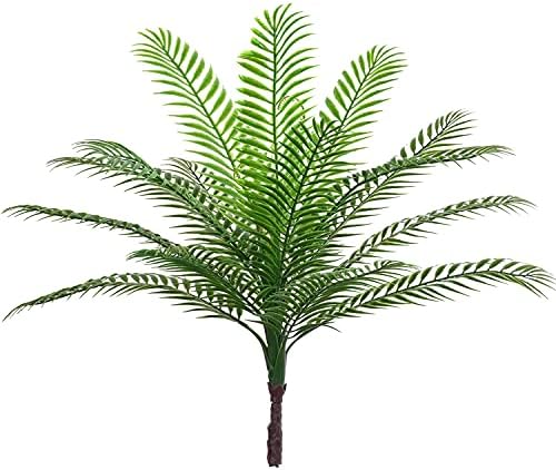 CATTREE Artificial Palm Tree Plant, Fake Tropical Plants with Faux Greenery Plastic Leaves Shrubs Boston Fern Bushe for Indoor Outdoor Modern Decoration in Pot for Home Garden Office Wedding Décor by CATTREE