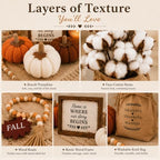 Thanksgiving Decor Set, Fall Decorations for Home with Pumpkins - Image 5