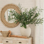 Leftover 5 Pcs 33.4'' Faux Olive Branches for Vase Realistic,Tall Faux Greenery for Vase,Fake Plants,Eucalyptus Stems,Faux Stems for Centerpieces Decoration,Home Decor,Table Decor(No Olive Fruit) - Image 4