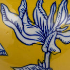 Creative Co-Op Decorative Ceramic Ginger Jar with Domed Lid, Yellow - Image 4