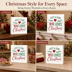 Christmas Decorations Just A Girl Who Loves Christmas Tree Wood Box Sign - Image 6