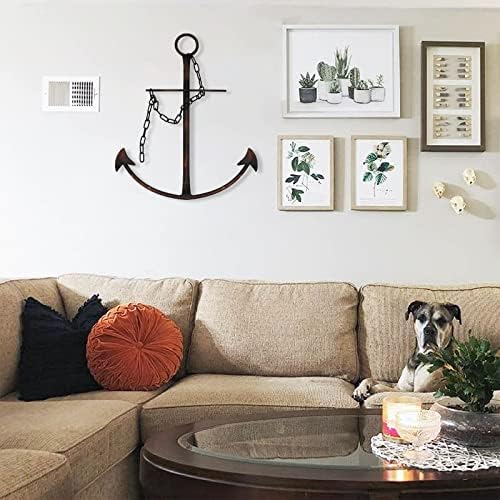 Nautical Ship Anchor Wall Decor, Vintage Metal Anchors for Small Space,13" - Image 5