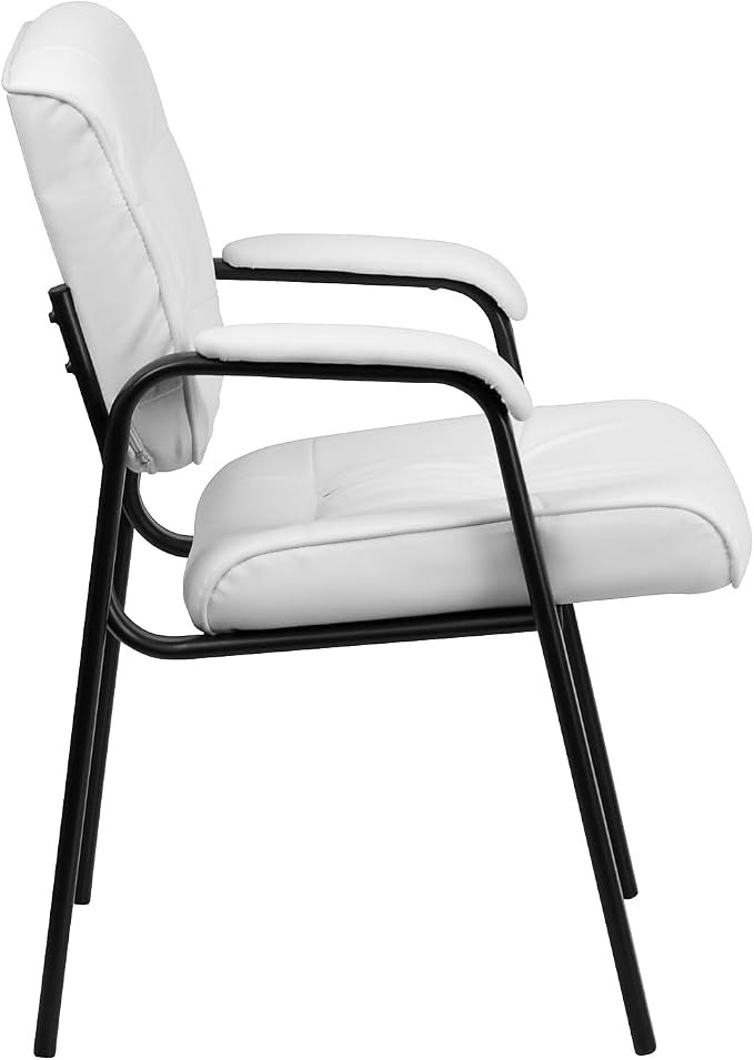 Flash Furniture Haeger White LeatherSoft Executive Side Reception Chair - Image 7