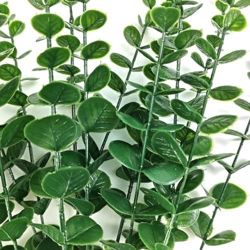 TIHOOD 15PCS Artificial Eucalyptus Stem Faux Eucalyptus Decor Artificial Green Branches Leaves - for Wedding Floral Arrangements Home Decor - Image 5