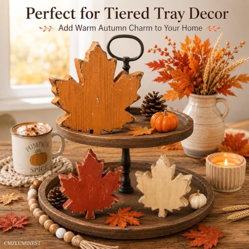 Wooden Leaves Fall Decor, Fall Decorations for Home - Image 4
