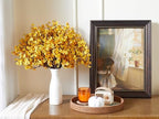 SITUMEIZI 6Pcs Artificial Baby's Breath Flowers 19.3 Inch Silk Gypsophila Bundles Real Touch Fake Flowers for Wedding, Home Decor, Fall Centerpieces DIY Floral Arrangement(Deep Yellow) - Image 2