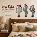 flangairy 3 Pcs Metal Cactus Wall Art, Southwestern Decor for Living Room - Image 6