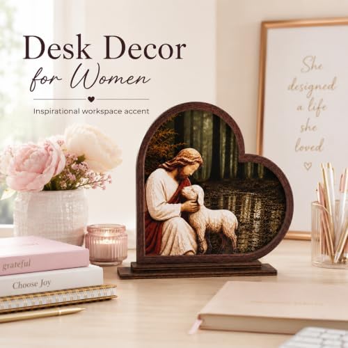 Christian Gifts for Women and Men, Jesus and Lamb Pastor Appreciation Gift - Image 6