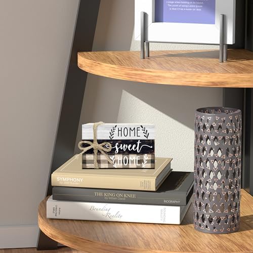 Decorative Books For House Decor, Faux Wood Book Stack Decor, Home Sweet Home Funny Stack Book Decors, Stacked Display Books For House Nightstand Decoration Housewarming Gift, Three Pieces -C(03) - Image 6