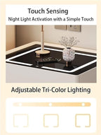 Modern Smart Nightstand with Wireless Charging with LED Sensor Light, Smart - Image 5