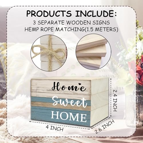 Mini Decorative Books For Home Decor, Small Wood Book Stack For Table Decor, Home Sweet Home decoration Books For Living Room Bookshelf, Farmhouse Stacked Books decoration（L50) - Image 6