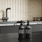 MOMEEMO Black Soap Dispenser Set - Image 3