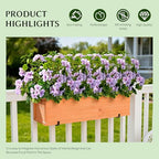 Artificial Geraniums for Outdoors, 4 Stems 17.7 Inch Purple Faux Geranium Bush Fake Flowers UV Resistant Fall Porch Patio Garden Planter Window Box Indoor Decor, Pot Not Included - Image 6