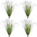 Artificial Plants Fake Wheat Grass Tall Shrubs, Faux Greenery Plastic Leaves Plant Indoor Green Decoration Home Garden Christmas Party Table Centerpieces Hotel Hall DIY Decor - Tail End Red 16 Bundles by CATTREE