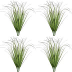 Artificial Plants Fake Wheat Grass Tall Shrubs, Faux Greenery Plastic Leaves Plant Indoor Green Decoration Home Garden Christmas Party Table Centerpieces Hotel Hall DIY Decor - Tail End Red 16 Bundles by CATTREE