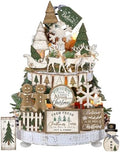 Shellwei 22 Pcs Christmas Tiered Tray Decor Set Xmas Table Centerpiece by Shellwei